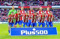 CLUB ATLÉTICO DE MADRID. Temporada 2021-22. Oblak, Savic, Kondogbia, Cunha, Giménez. De Paul, Marcos Llorente, Ángel Correa, Lemar, Koke, Reinildo. CLUB ATLÉTICO DE MADRID 0 LEVANTE U. D. 1 Miércoles 16/02/2022, 19:00 horas. Campeonato de Liga de 1ª División, jornada 21, partido aplazado. Madrid, estadio Wanda-Metropolitano: 43.456 espectadores. GOLES: 0-1: 54’, Gonzalo Melero.