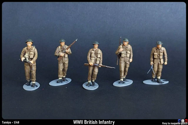 WWII British Infantry de Tamiya au 1/48.