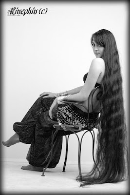 floor length long hair