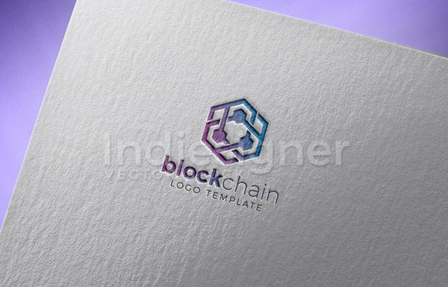 Cryptocurrency Blockchain Logo Template 6