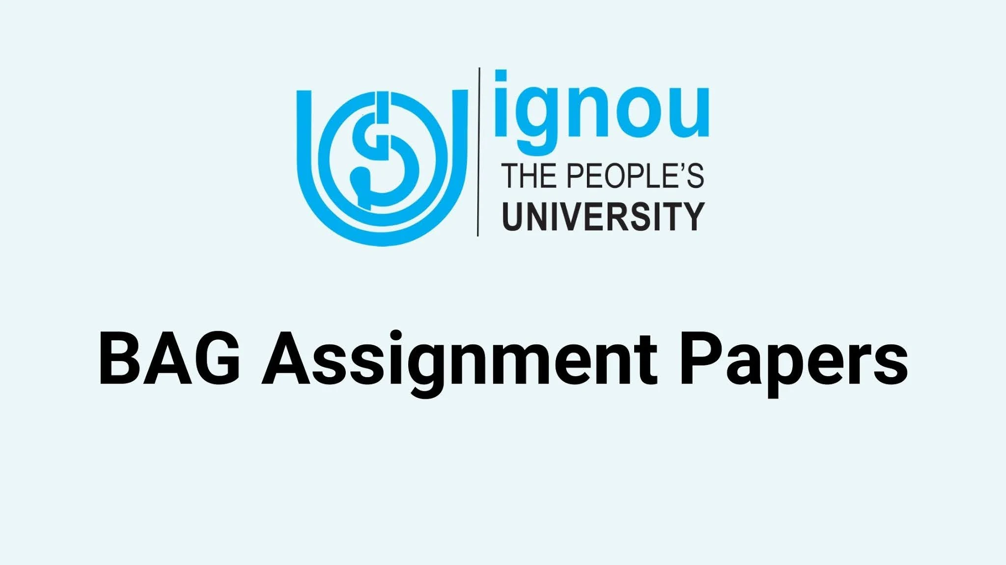 (Download) IGNOU BAG Assignments 2021