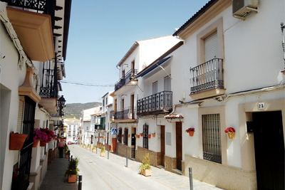 Calle Málaga, inicio del recorrido