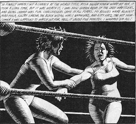 Love and Rockets Rena Titanon wrestling art