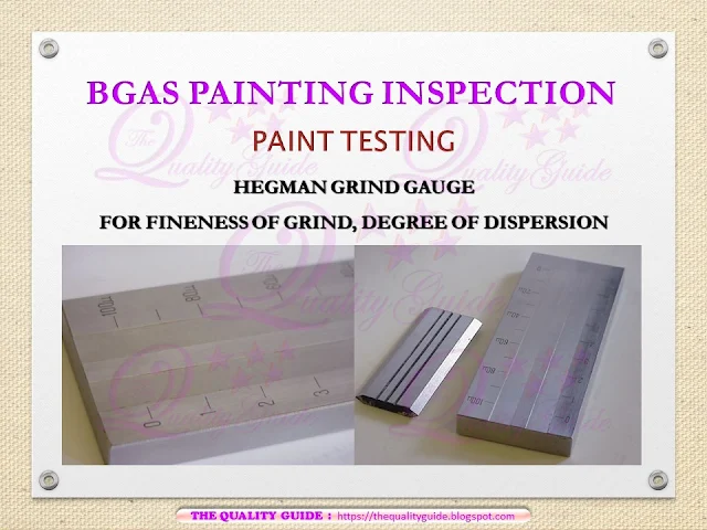 Hegman Grind Guage bgas cswip, nace level 1 and nace level 2 cathodic protection testing 