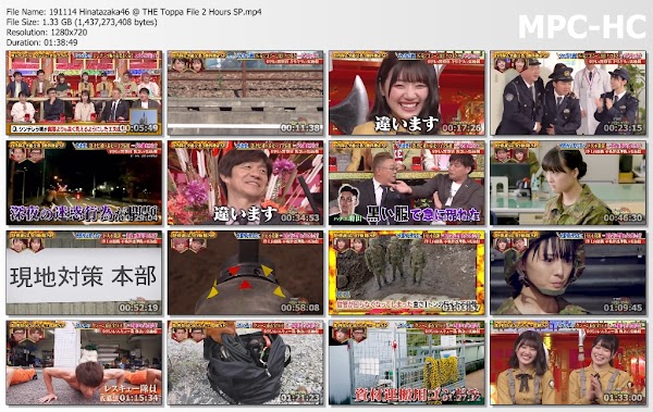 191114 Hinatazaka46 @ THE Toppa File 2 Hours SP