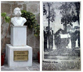 Primer Monumento a Miguel Grau en Arequipa