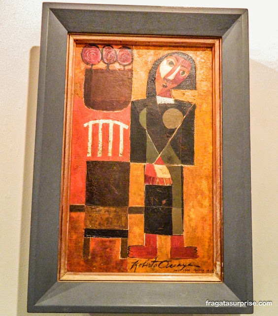 "Pintura 1", de Roberto Ossaye no Museu Nacional de Belas Artes Carlos Mérida na Cidade da Guatemala