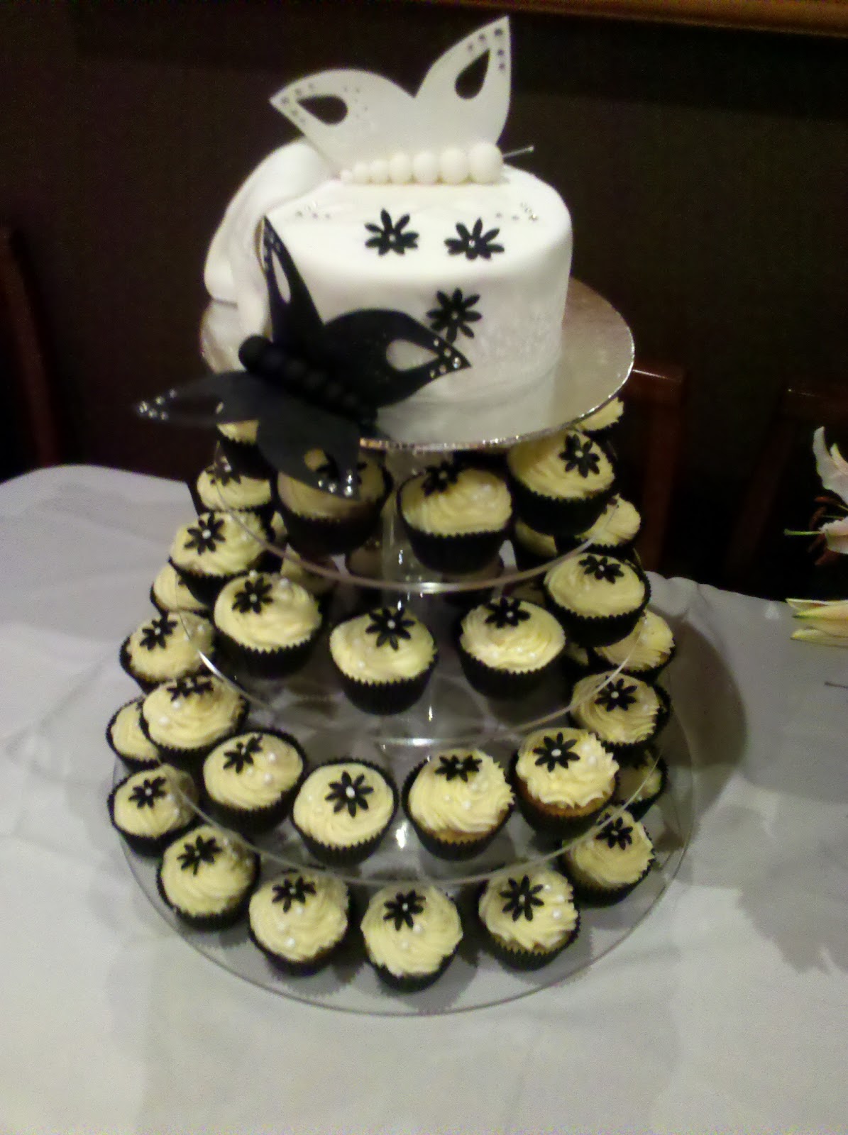 White and Bling Cupcake