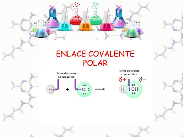 enlace covalente polar