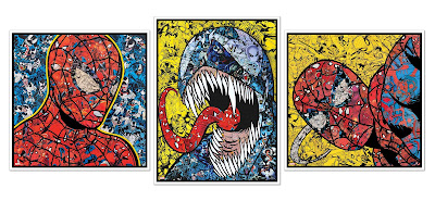 Marvel Portrait Series: Spider-Man & Venom Prints by Mr. Garcin x Grey Matter Art