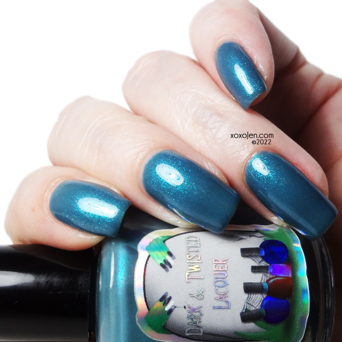 xoxoJen's swatch of Dark & Twisted Lacquer Hazy shade Of Winter