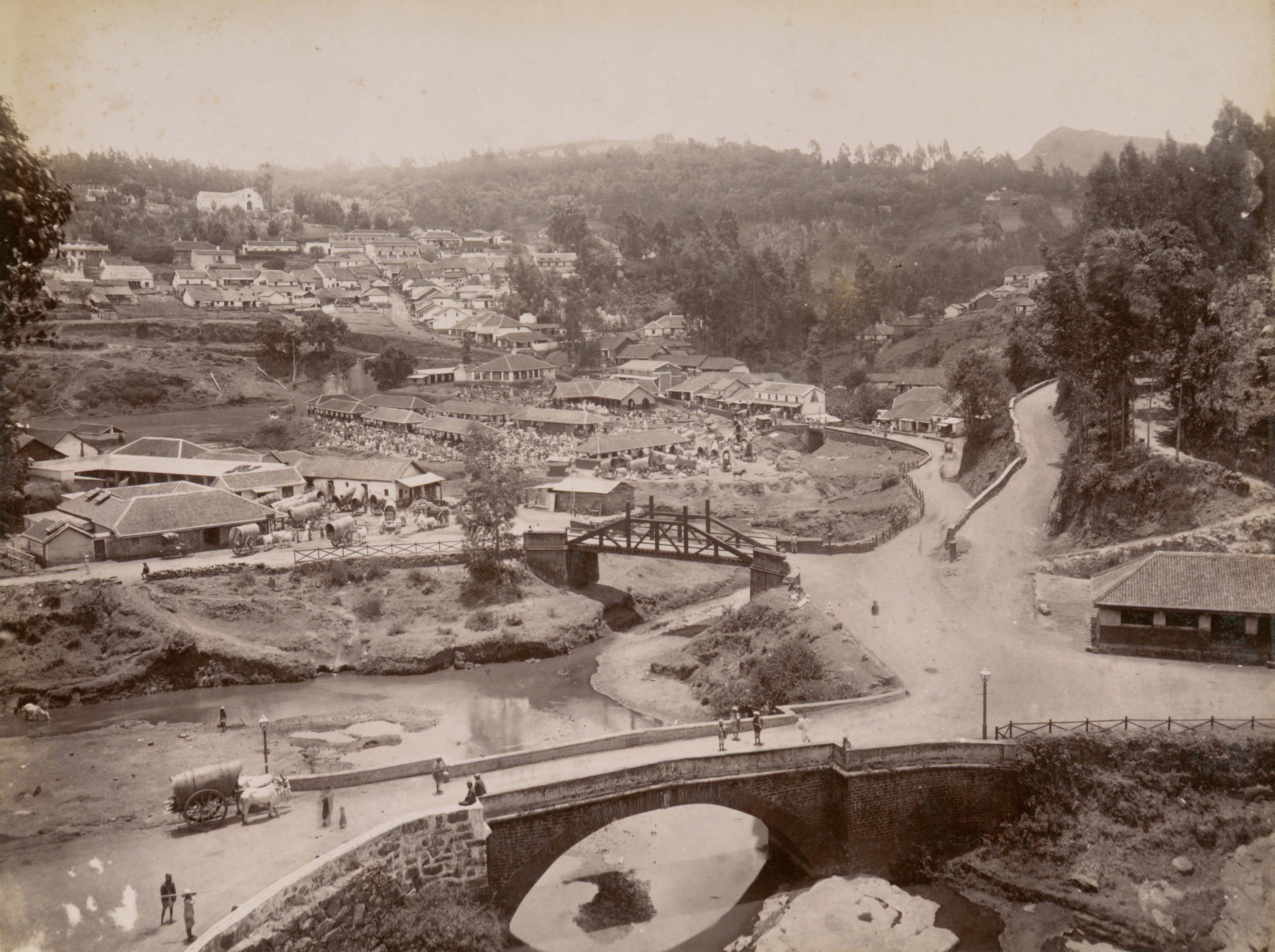 View of Coonoor (Kunnur) (Hill Station), Nilgiris, Tamil Nadu, India | Rare & Old Vintage Photos (1889)