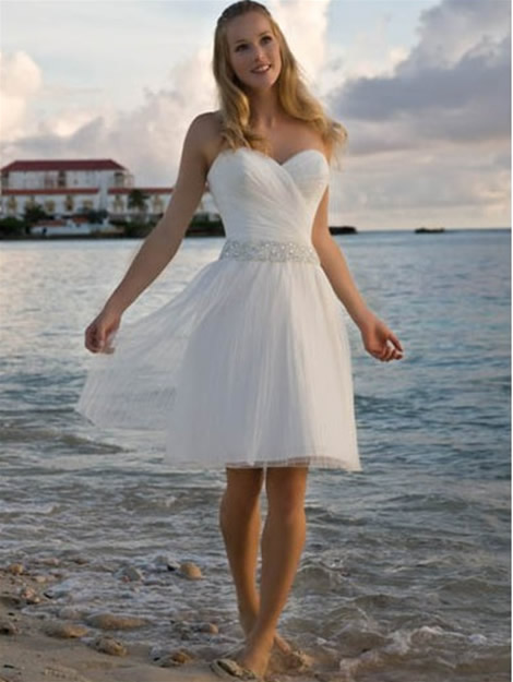 beach wedding dresses