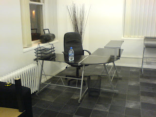 Very Smart 3 X Black Glass Corner Desks