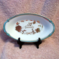 Norcrest 35th Anniversary Pickle Dish - click for full size view