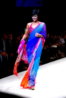 Models walk the ramp at Satya Paul's show at Lakme Fashion Week 2010 picture