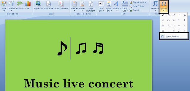 cara menyisipkan simbol musik di word-gambar 1