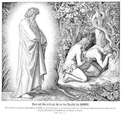 "God Confronts Adam and Eve" by Julius Schnorr von Carolsfeld