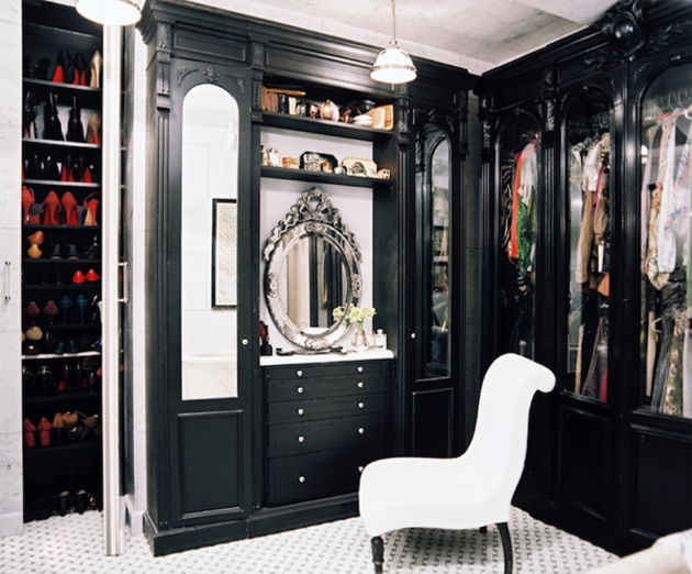 black luxury closets ideas with mirror