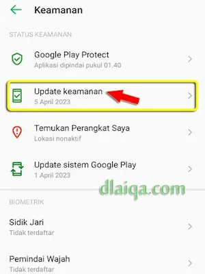 update keamanan versi 5 April 2023