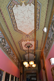 Hallway ceiling - Chateau Tivoli Bed and Breakfast, San Francisco, CA