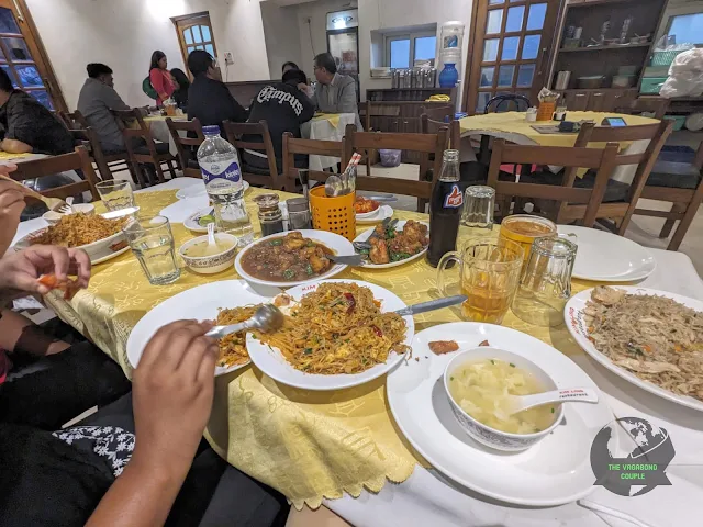 Dinner Spread at Kim Ling, Tangra, Kolkata