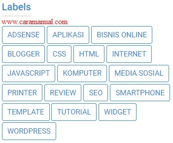 Widget Cloud Label Style 1