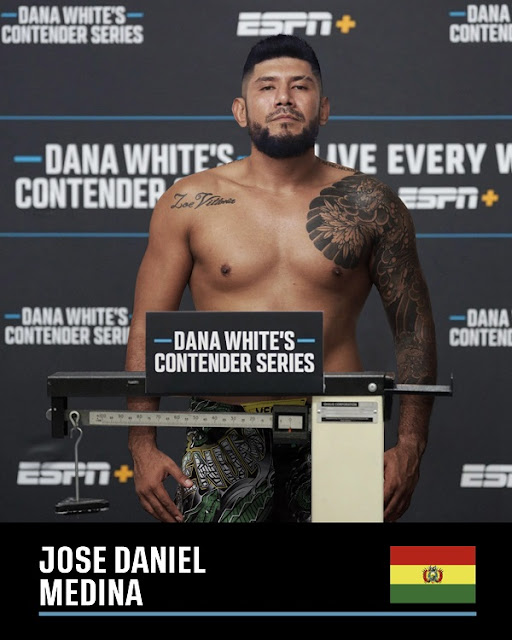 El boliviano ¨Chicho¨ Medina buscará una oportunidad en la UFC compitiendo en el Dana White´s Contender Series