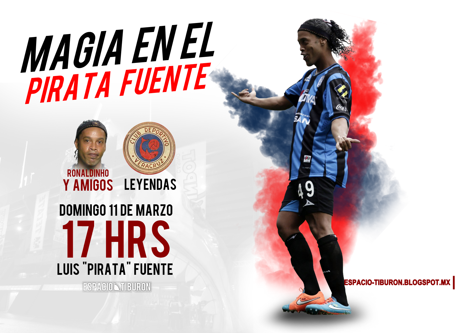 TODOS LOS DETALLES: Ronaldinho jugará en Veracruz | AQUI COMPRA LOS BOLETOS