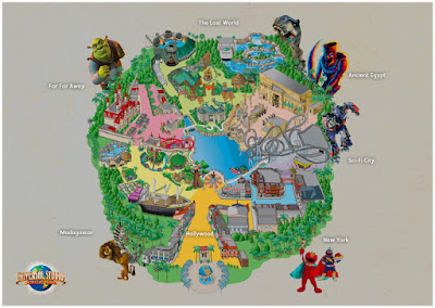 Universal Studios Map