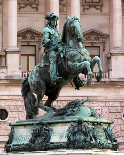 Equestrian monument to Prince Eugene of Savoy, by Anton Dominik Fernkorn, Heldenplatz (Heroes' Square), Vienna