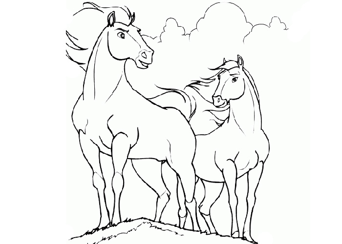 Horse Coloring Book 10