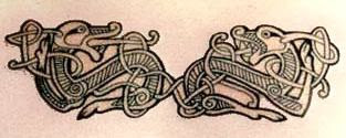 Celtic art body tattoo 3