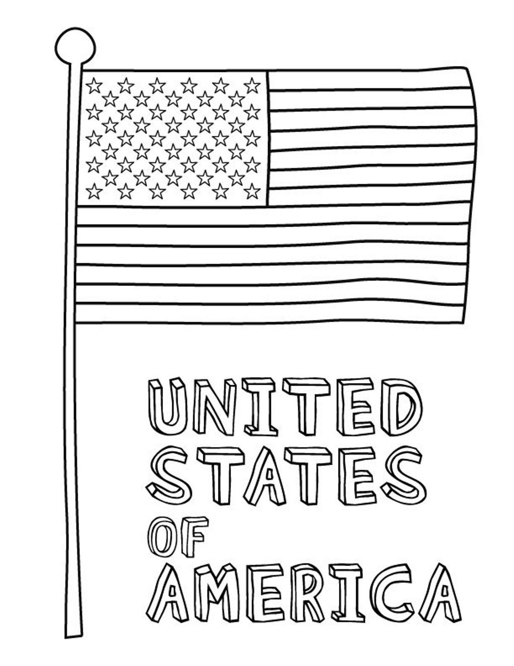 free american flag coloring pages for kids