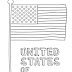 United States Of America Flag Coloring Page