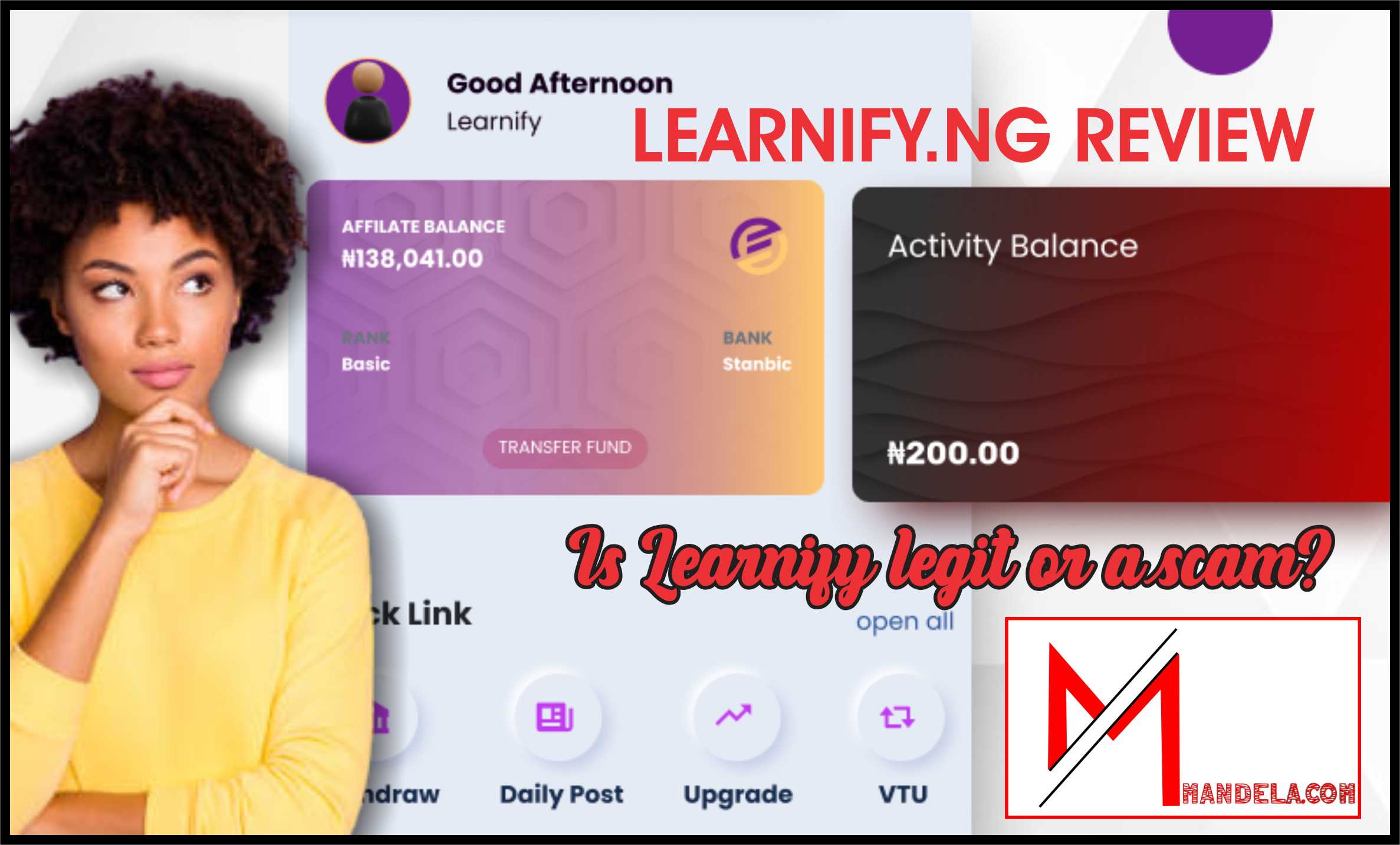 L-earnify Review (L-earnify.ng Legit, Scam and Paying?)