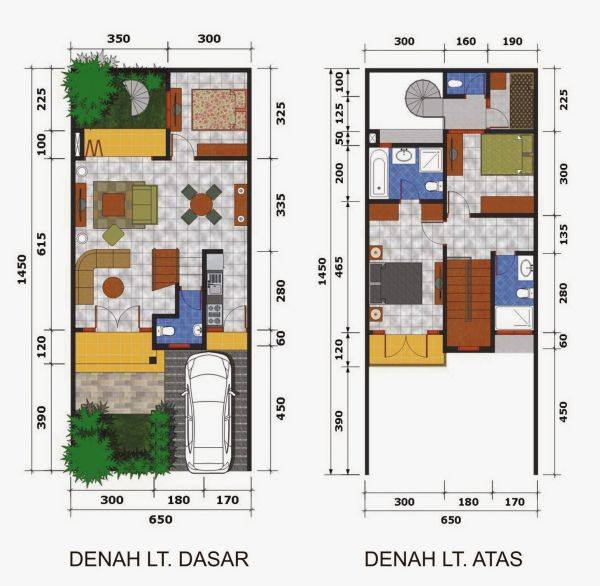 Denah Rumah Minimalis Type 36