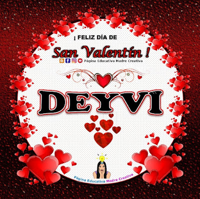 Feliz Día de San Valentín - Nombre Deyvi