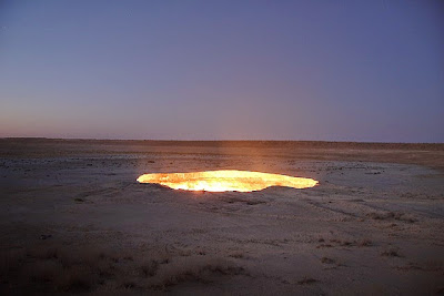 Gambar Lubang Neraka Di Turkmenistan