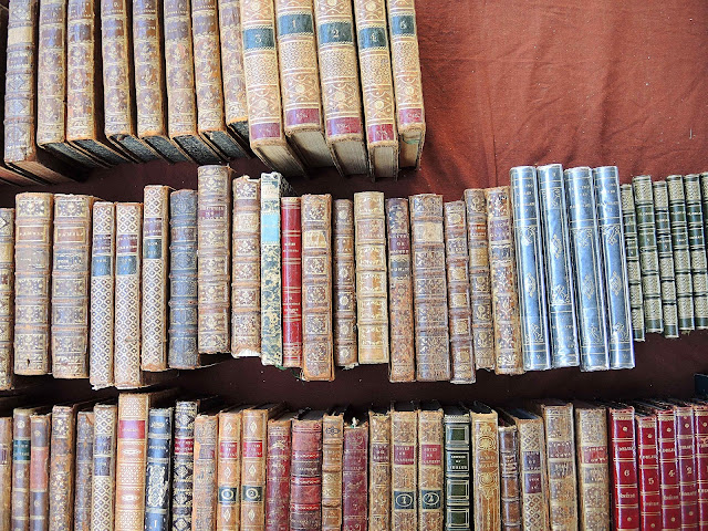 Parijs - De tweedehandse boekenmarkt in Parc Georges Brassens