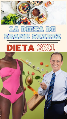 La dieta consiste en comer 3 alimentos saludables a los que el le llama “los alimentos A de adelgazante”, estos serian frutas, verduras, carne magra, frutos secos etc…  y también puedes agregar un alimento E al que le llama los alimentos enemigos, estos podrían ser: Harinas, aceites, salsas, bollería etc…