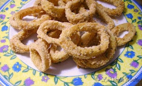 finto fritto di anelli di calamaro