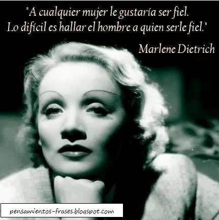 frases de Marlene Dietrich