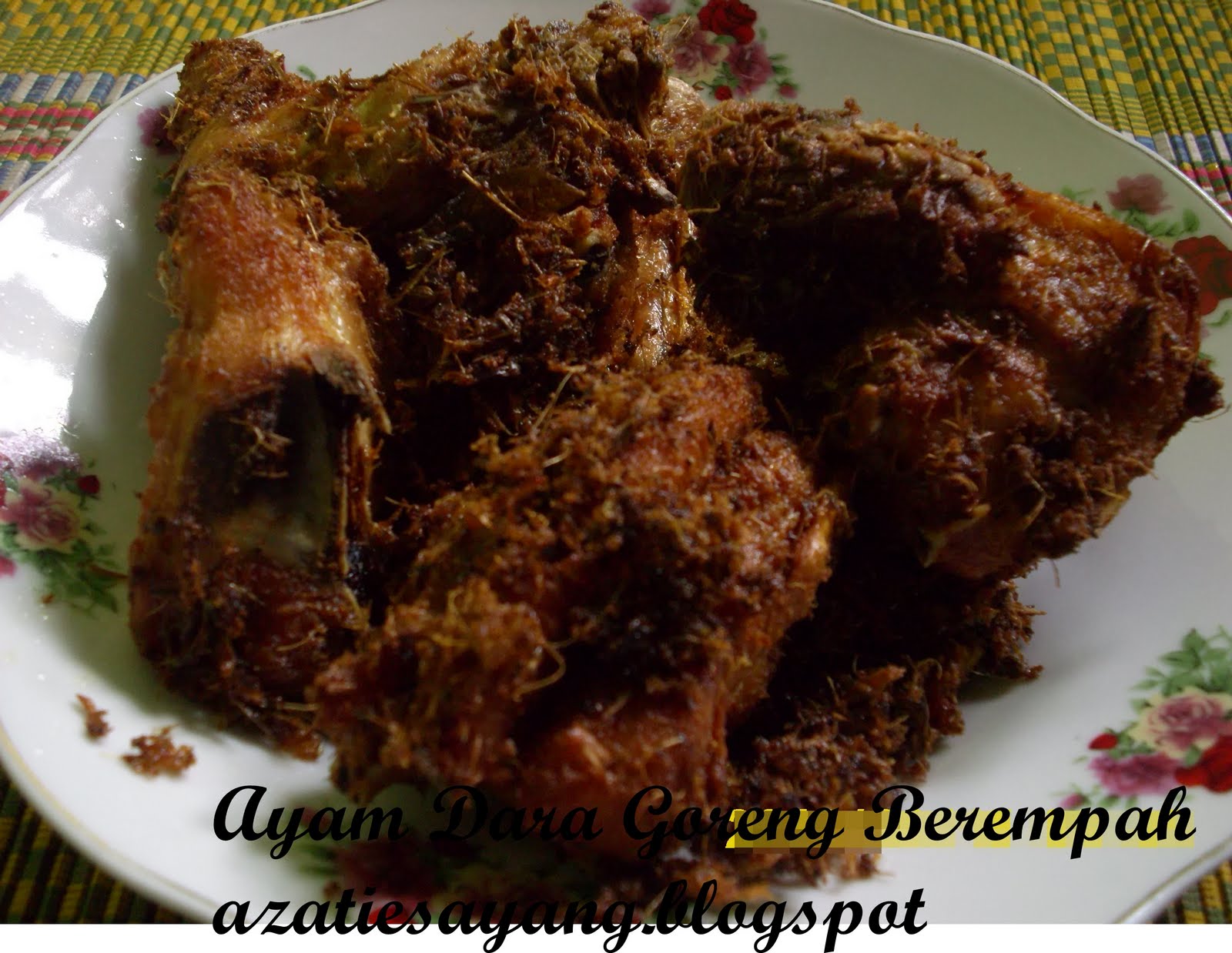 Azatiesayang♥♥: Ayam Dara Goreng Berempah.