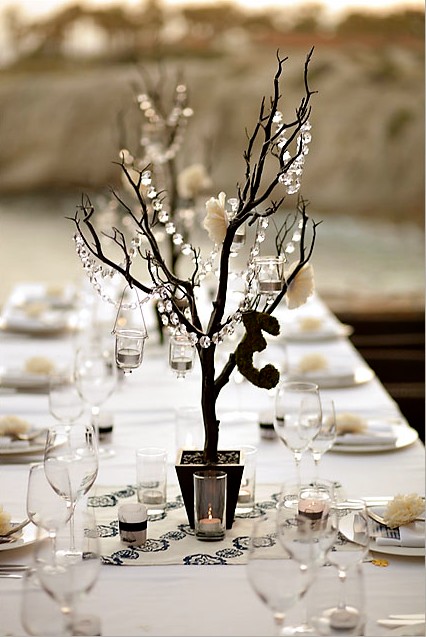 Crystal Manzanita Tree Stunning centerpieces or decor for weddings 