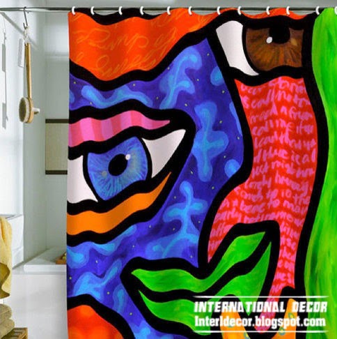  latest designs of shower curtains art style