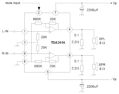 AN7523 amplifier schematic
