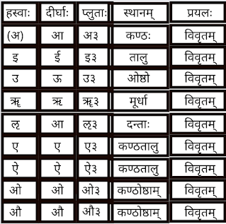 Tulyasyaprayatnam Savarnam Sutra.