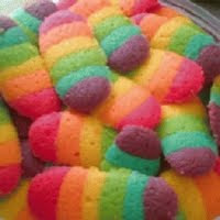 Kue Lidah Kucing Rainbow untuk lebaran