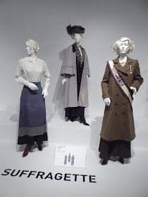 Suffragette movie costume exhibit